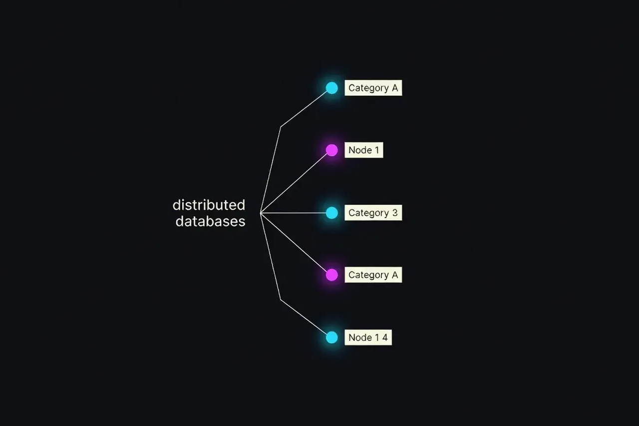 Tree diagram of distributed database knowledge taxonomy
