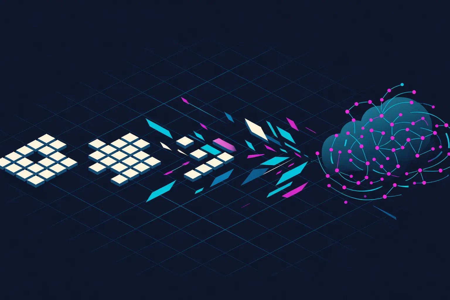 Relational tables transforming into vector embeddings