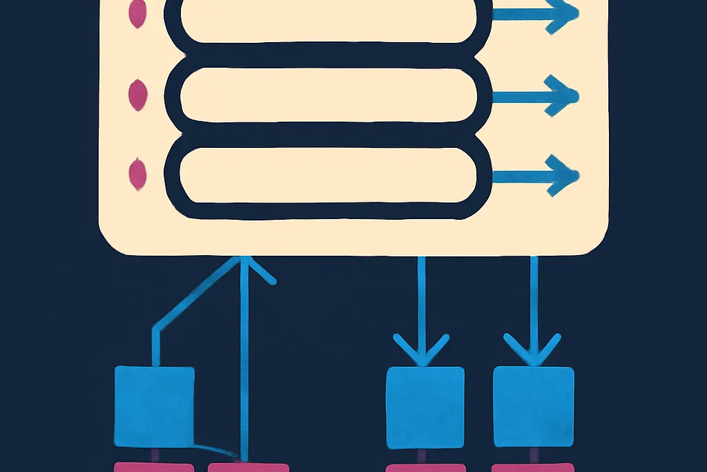 Technical diagram of CDC pipeline
