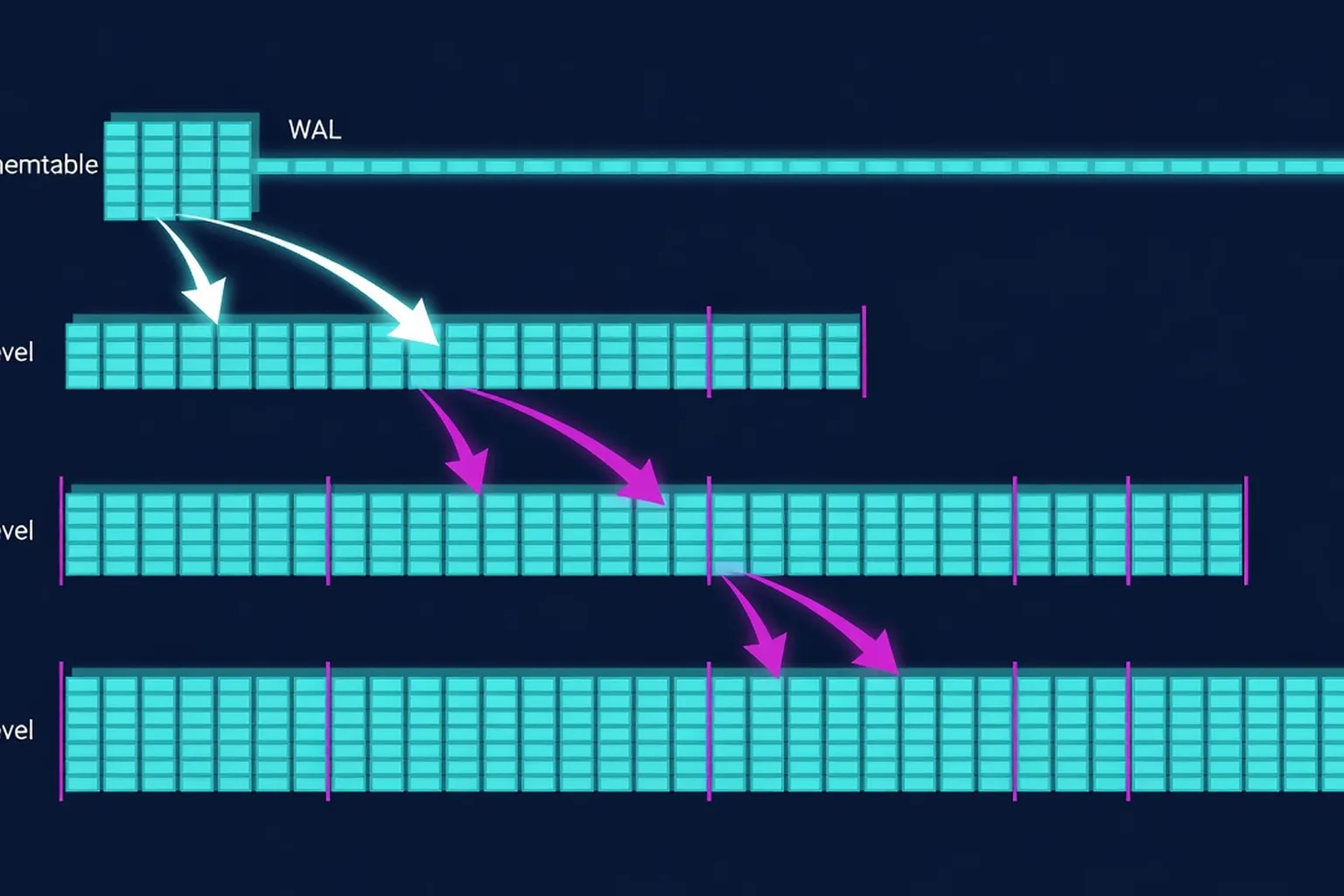 The Log-Structured Merge-Tree (LSM-Tree) — architecture diagram