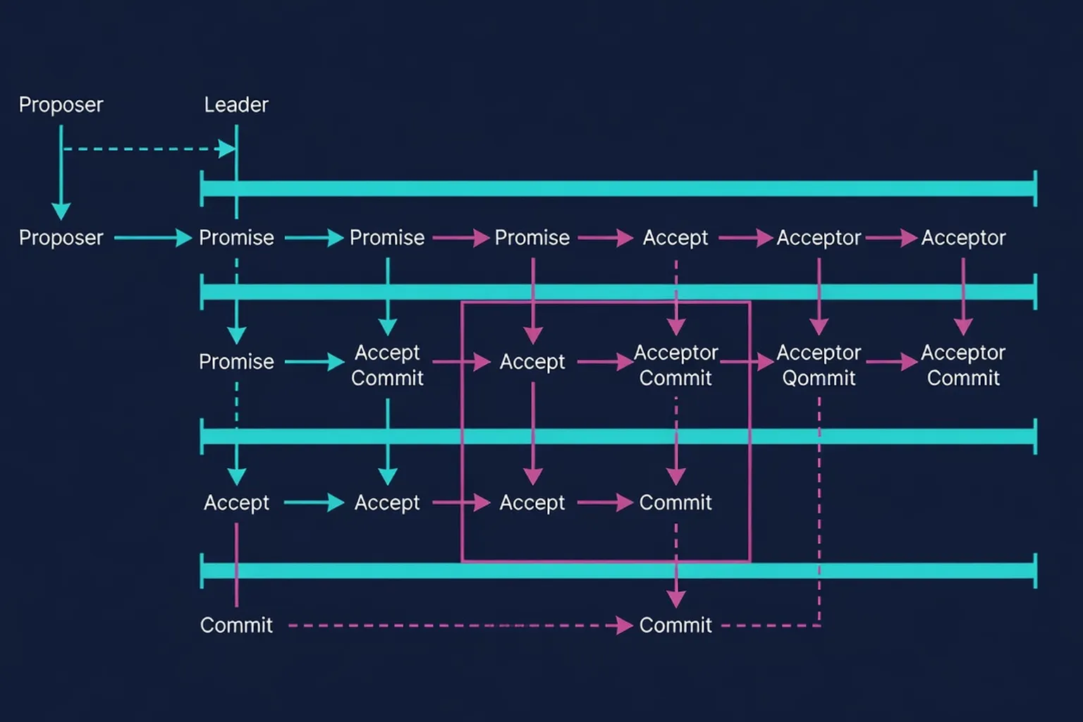 Paxos Made Simple — architecture diagram
